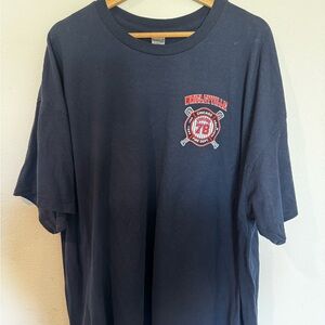 Gildan Men's Navy Blue Wrigleyville Engine 78 Graphic Tee